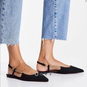 Chain ballet flats
